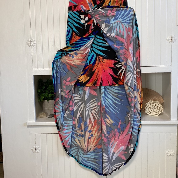 Tropical High Low New York & Co. Maxi Dress - Large - Picture 6 of 12